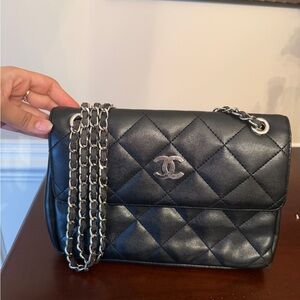 Chanel Black Quilted Leather Crossbody and Shoulder Bag